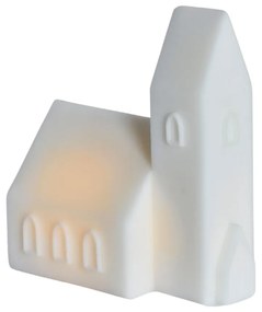 Biela svetelná dekorácia na baterky Copenhagen City Church – Sirius