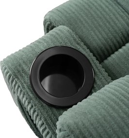 Masážne kreslo BOX Green Corduroy