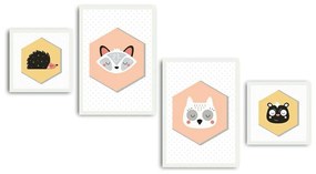 Sada 4 obrazov Alpyros Hurgo