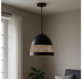 ONLI - Luster na lanku POLLY 1xE27/22W/230V čierna