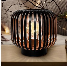 Solight WO3103 - LED Dekoračná stolná lampa LED/3xAA čierna/meď
