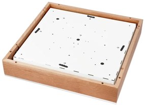 Stropné svietidlo OAK SQUARE 4xE27/15W/230V 48x48 cm dub/biela
