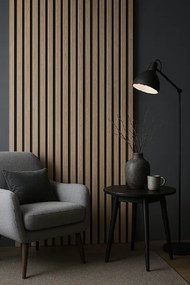 3D Drevené lamely na stenu na filci 275x46cm - Jaseň ARKTICKÝ