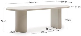 Jedálenský stôl 100x240 cm Nealy – Kave Home
