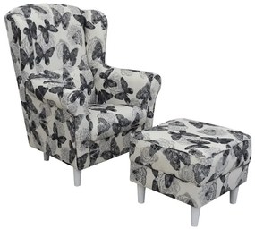 Kreslo s taburetom ASTRID Tempo Kondela