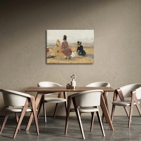 Obraz - Eugène Boudin, On the Beach, Trouville, reprodukcia (70x50 cm)