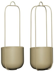 Kovové závesné obaly na kvetináče v súprave 2 ks ø 16 cm Lotus – Hübsch