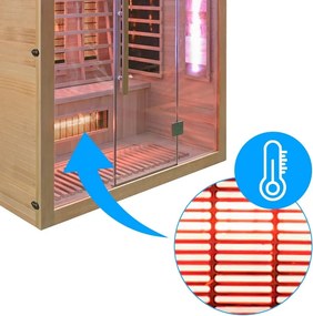 BPS-koupelny Infrasauna Relax HYD-2913 175x120, 3-4 osoby