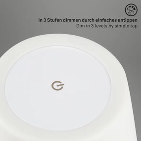 Brilo - LED vonkajšia stmievateľná nabíjateľná lampa LED/3W/5V IP44 2000 mAh