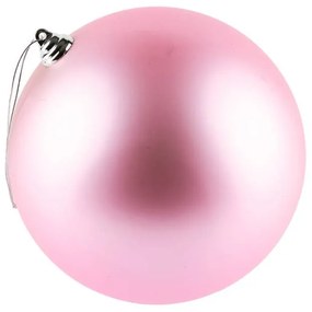 DECOLED Plastová guľa, d. 20 cm, jemne ružová, matná