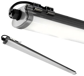 LED Podlinkové svietidlo LED/60W/230V 6000K 120 cm IP65 čierna