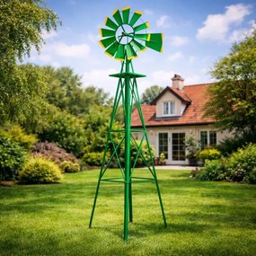 Tuin Veterný mlyn v US štýle - zelená 245 cm