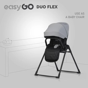 Športová vanička do kočíka EasyGo Duoflex Cloudy Gray