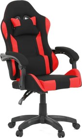Herná stolička čierna / červená KA-R209 RED