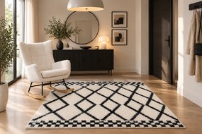 Koberec Boho 656 CREAM/NAVY BLUE rozmery koberec: 120x170 cm