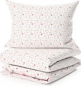 Krepové obliečky do postieľky Renforcé LOVITA ružové Rozmer obliečky: 45 x 65 cm | 90 x 140 cm