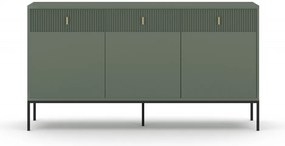 Komoda Magara 3D3S (zelená + čierna). Vlastná spoľahlivá doprava až k Vám domov. 1123680