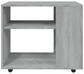 vidaXL Príručný stolík sivý dub sonoma 70x35x55 cm spracované drevo-