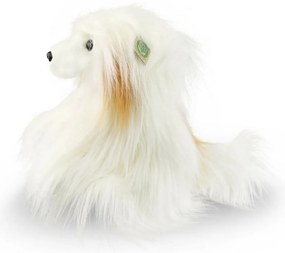 Rappa Plyšový čínsky chocholatý pes - labuť , 30cm ECO - FRIENDLY