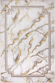 Protišmykový koberec MILANO 90003-01 krémový / zlatý