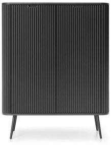 Komoda Zova 103 cm čierna/čierny rám