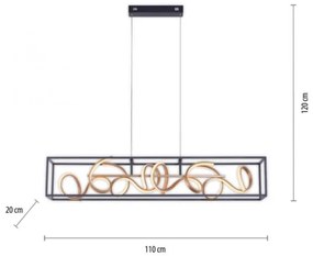 Paul Neuhaus 2416-18 - LED Stmievateľný luster na lanku SELINA 4xLED/10,2W/230V