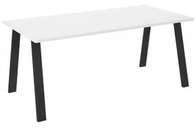 Jedálenský stôl Kermit 185x90 (biela) (pre 4- 6 osob). Vlastná spoľahlivá doprava až k Vám domov. 1033074