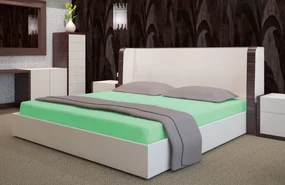 Dekorstudio Prestieradlo froté s gumičkou zelené PRZF-30 Rozmer plachty: 140x200cm