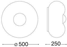 Ideal Lux - LED Stropné svietidlo ARIZONA 5xGX53/9W/230V pr. 50 cm biela