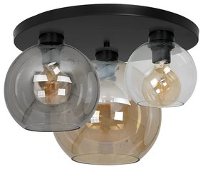 Stropné svietidlo Sofia, 3x sklenené tienidlo (mix 3 farieb), b, o