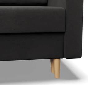 Sedacia súprava BLANK Comfort v tvare U čierna