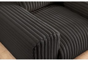 Tmavosivé menčestrové kreslo Justin – Ropez