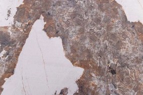 Oválny rozkladací jedálenský stôl Parthenia 160-200 cm prírodný kameň