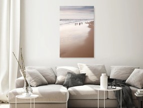 Artgeist Obraz - Autumn Beach (1 Part) Vertical Veľkosť: 60x90, Verzia: Na talianskom plátne