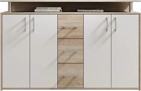 Komoda Drift, dub sonoma/biela