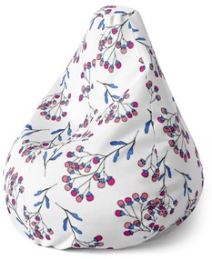 Sablio Sedací vak Pear Jarabiny - 140 x 100 x 25 cm