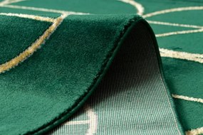 Koberec EMERALD exkluzívny 1010 glamour, styl kruhy fľaľkovo zelený / zlatý