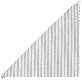 2ks béžovo-sivý bavlnený pruhovaný obrúsok - 40*40cm