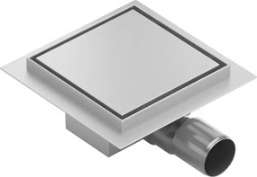 Mexen Flat-Q M13 Podlahový Vpusť Štvorcový 15 x 15 cm, inox - 1010015