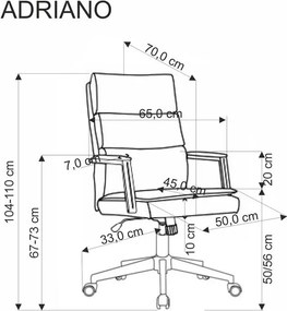 Kancelárske kreslo Adrianna (béžová). Vlastná spoľahlivá doprava až k Vám domov. 1092604