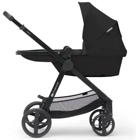 KINDERKRAFT -Kombinovaný kočík 3v1 NEWLY Classic black  + autosedačka MINK PRO