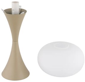 Globo 21027SA - Stolná lampa LULA 1xE14/25W/230V béžová