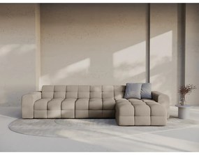 Hnedá rohová pohovka (pravý roh/s leňoškou) Kendal – Micadoni