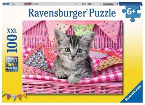 RAVENSBURGER Puzzle Roztomilé mačiatko XXL  papír, 100 dílků