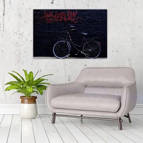 Obraz bicykla v Amsterdame (90x60 cm)