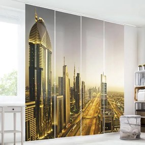 MANUFACTURER -  Súprava posuvnej záclony - Golden Dubai - 4 panely