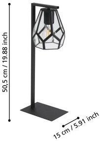 Eglo 43646 - Stolná lampa MARDYKE 1xE27/40W/230V