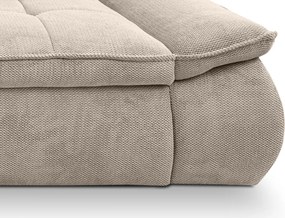 Priestranná pohovka Nube, béžová štruktúrovaná látka