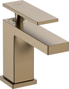 Hansgrohe Tecturis E, páková umývadlová batéria 80 CoolStart EcoSmart+ bez odtokovej garnitúry, kartáčovaný bronz, HAN-73001140
