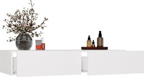 Závěsný toaletní stolek MIKA 110 cm bílý